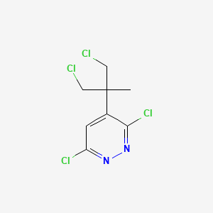 3,6-Dichloro-4-(1,3-dichloro-2-methylpropan-2-yl)pyridazine