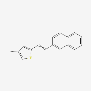 4-Methyl-2-[2-(naphthalen-2-yl)ethenyl]thiophene