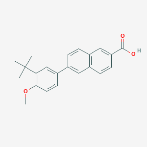 6-(3-Tert-butyl-4-methoxyphenyl)naphthalene-2-carboxylic acid