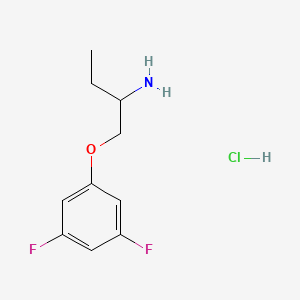 molecular formula C10H14ClF2NO B1432849 1-(3,5-二氟苯氧基)丁-2-胺盐酸盐 CAS No. 1864015-97-3
