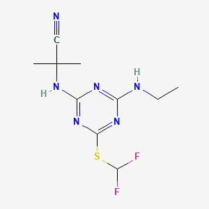 Propanenitrile, 2-((4-((difluoromethyl)thio)-6-((ethylamino)-1,3,5-triazin-2-yl)amino)-2-methyl-