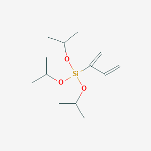 molecular formula C13H26O3Si B14328509 (Buta-1,3-dien-2-yl)tris[(propan-2-yl)oxy]silane CAS No. 104955-51-3