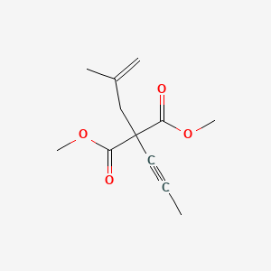 molecular formula C12H16O4 B14328516 Dimethyl (2-methylprop-2-en-1-yl)(prop-1-yn-1-yl)propanedioate CAS No. 109468-75-9