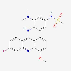 Methanesulfonamide, N-(3-(dimethylamino)-4-((3-fluoro-5-methoxy-9-acridinyl)amino)phenyl)-