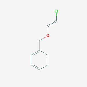 molecular formula C9H9ClO B14328544 {[(2-Chloroethenyl)oxy]methyl}benzene CAS No. 104678-36-6