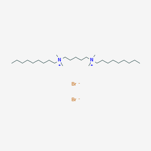 N~1~,N~1~,N~5~,N~5~-Tetramethyl-N~1~,N~5~-dinonylpentane-1,5-bis(aminium) dibromide