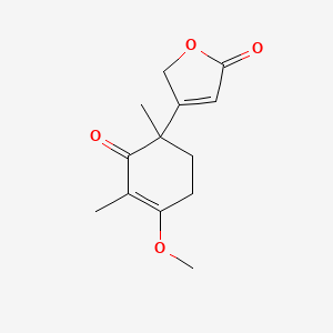 4-(4-Methoxy-1,3-dimethyl-2-oxocyclohex-3-en-1-yl)furan-2(5H)-one