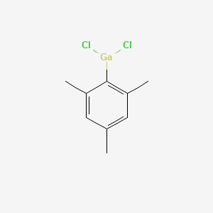 molecular formula C9H11Cl2Ga B14328597 Gallium, dichloro(2,4,6-trimethylphenyl)- CAS No. 109391-14-2