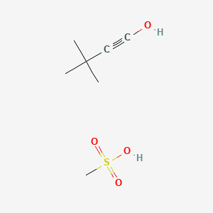 3,3-Dimethylbut-1-yn-1-ol;methanesulfonic acid