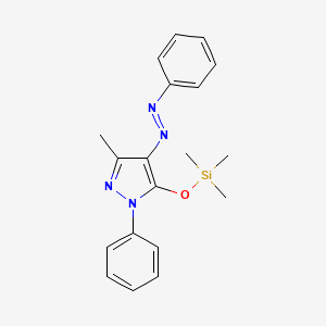 3-Methyl-1-phenyl-4-[(E)-phenyldiazenyl]-5-[(trimethylsilyl)oxy]-1H-pyrazole