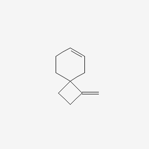 molecular formula C10H14 B14328637 1-Methylidenespiro[3.5]non-6-ene CAS No. 106813-75-6