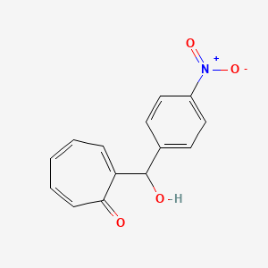 2-[Hydroxy(4-nitrophenyl)methyl]cyclohepta-2,4,6-trien-1-one