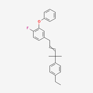 4-[4-(4-Ethylphenyl)-4-methylpent-2-en-1-yl]-1-fluoro-2-phenoxybenzene