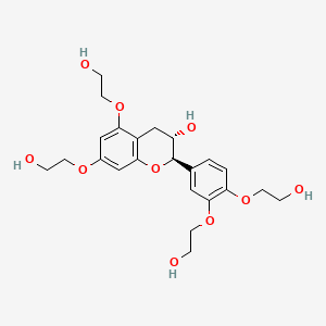 (2R,3S)-2-(3,4-bis(2-hydroxyethoxy)phenyl)-5,7-bis(2-hydroxyethoxy)chroman-3-ol