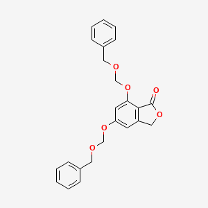 molecular formula C24H22O6 B14328682 5,7-Bis[(benzyloxy)methoxy]-2-benzofuran-1(3H)-one CAS No. 111436-91-0