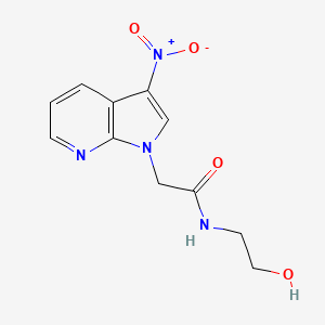 N-(2-Hydroxyethyl)-2-(3-nitro-1H-pyrrolo[2,3-b]pyridin-1-yl)acetamide