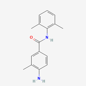 molecular formula C16H18N2O B14328694 Benzamide, 4-amino-N-(2,6-dimethylphenyl)-3-methyl- CAS No. 109306-93-6