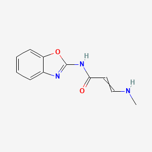 N-(1,3-Benzoxazol-2-yl)-3-(methylamino)prop-2-enamide