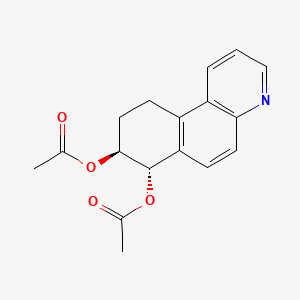 Benzo(f)quinoline-7,8-diol, 7,8,9,10-tetrahydro-, diacetate (ester), trans-