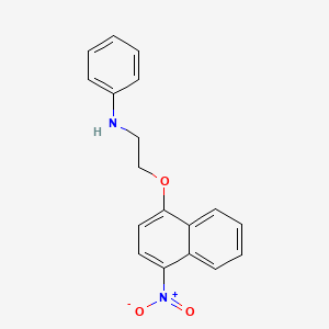 N-{2-[(4-Nitronaphthalen-1-yl)oxy]ethyl}aniline