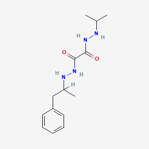 molecular formula C14H22N4O2 B14328740 2-N'-(1-phenylpropan-2-yl)-1-N'-propan-2-ylethanedihydrazide CAS No. 97174-36-2