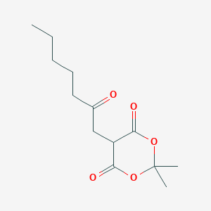 2,2-Dimethyl-5-(2-oxoheptyl)-1,3-dioxane-4,6-dione