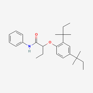 molecular formula C26H37NO2 B14328744 2-[2,4-Bis(2-methylbutan-2-yl)phenoxy]-N-phenylbutanamide CAS No. 104567-68-2