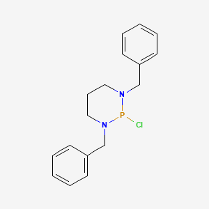 molecular formula C17H20ClN2P B14328764 1,3-Dibenzyl-2-chloro-1,3,2-diazaphosphinane CAS No. 97095-67-5