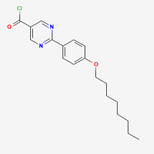 2-(4-(Octyloxy)phenyl)pyrimidine-5-carbonyl chloride