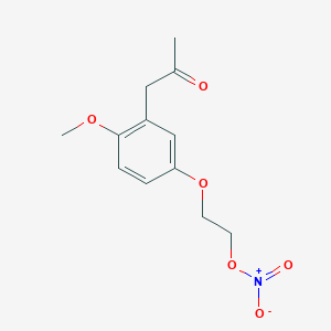 2-[4-Methoxy-3-(2-oxopropyl)phenoxy]ethyl nitrate