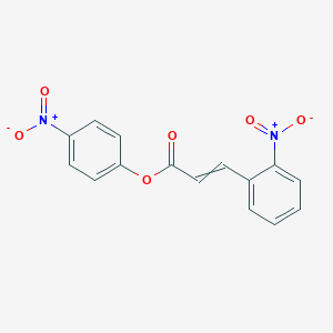 molecular formula C15H10N2O6 B14328837 4-Nitrophenyl 3-(2-nitrophenyl)prop-2-enoate CAS No. 105650-16-6