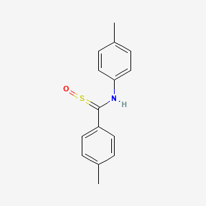 4-Methyl-N-[(4-methylphenyl)(oxo-lambda~4~-sulfanylidene)methyl]aniline