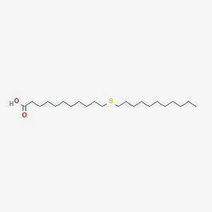 molecular formula C22H44O2S B14328919 Undecanoic acid, 11-(undecylthio)- CAS No. 102885-86-9