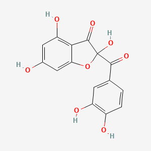 molecular formula C15H10O8 B14328927 2-(3,4-Dihydroxybenzoyl)-2,4,6-trihydroxy-1-benzofuran-3(2H)-one CAS No. 102788-23-8