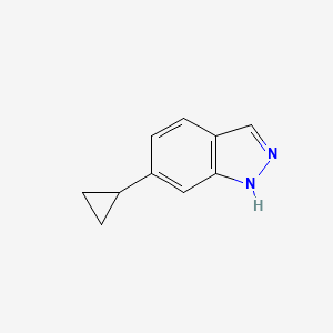 molecular formula C10H10N2 B1432893 6-环丙基-1H-吲唑 CAS No. 1426420-98-5