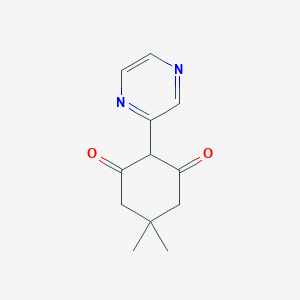 5,5-Dimethyl-2-(pyrazin-2-yl)cyclohexane-1,3-dione