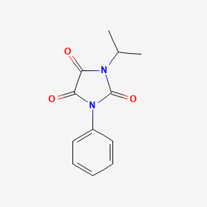 molecular formula C12H12N2O3 B14328971 3-Isopropyl-1-phenyl-2,4,5-imidazolidinetrione CAS No. 100907-71-9