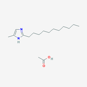 acetic acid;5-methyl-2-undecyl-1H-imidazole