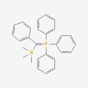 molecular formula C28H29PSi B14328980 Triphenyl[phenyl(trimethylsilyl)methylidene]-lambda~5~-phosphane CAS No. 99328-15-1