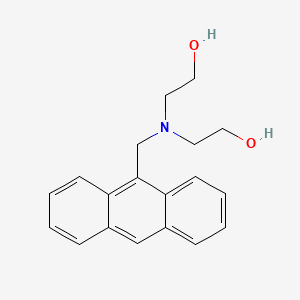 molecular formula C19H21NO2 B14328987 Ethanol, 2,2'-[(9-anthracenylmethyl)imino]bis- CAS No. 109297-66-7