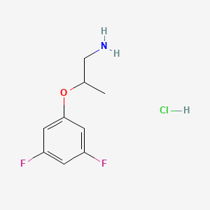 molecular formula C9H12ClF2NO B1432899 2-(3,5-Difluorophenoxy)propan-1-amine hydrochloride CAS No. 1864064-84-5
