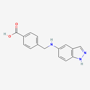 4-{[(1H-Indazol-5-yl)amino]methyl}benzoic acid