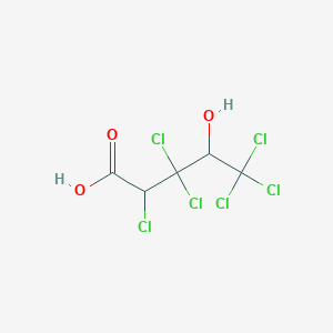 2,3,3,5,5,5-Hexachloro-4-hydroxypentanoic acid