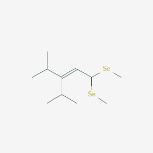 4-Methyl-1,1-bis(methylselanyl)-3-(propan-2-yl)pent-2-ene