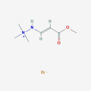 molecular formula C7H15BrN2O2 B14329071 [[(E)-3-methoxy-3-oxoprop-1-enyl]amino]-trimethylazanium;bromide 