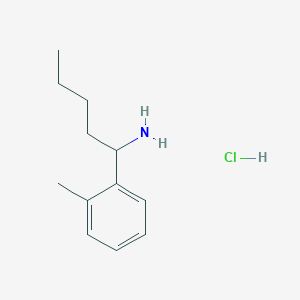 molecular formula C12H20ClN B1432910 1-(o-Tolyl)pentan-1-amine hydrochloride CAS No. 1864057-67-9