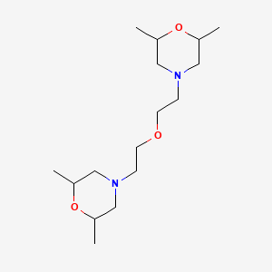 molecular formula C16H32N2O3 B14329144 4,4'-[Oxydi(ethane-2,1-diyl)]bis(2,6-dimethylmorpholine) CAS No. 103251-80-5