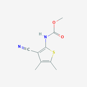 Carbamic acid, (3-cyano-4,5-dimethyl-2-thienyl)-, methyl ester