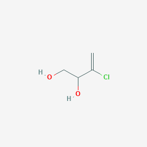 molecular formula C4H7ClO2 B14329161 3-Chloro-3-butene-1,2-diol 