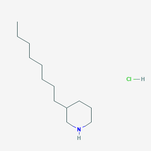 molecular formula C13H28ClN B1432917 3-Octylpiperidine hydrochloride CAS No. 1864060-31-0